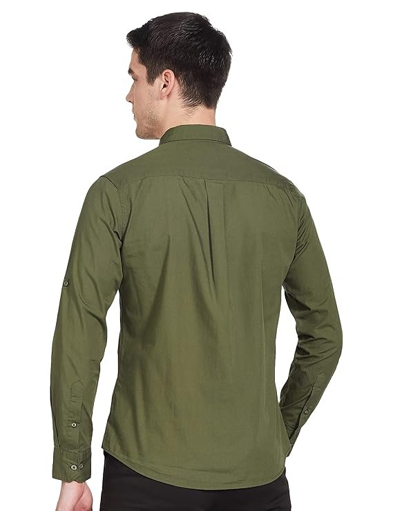 Men's Cotton Shirt | Casual | Plain | Full Sleeve | Summer - Regular Fit (Available in Plus - Image 3