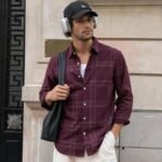 checked shirt for men