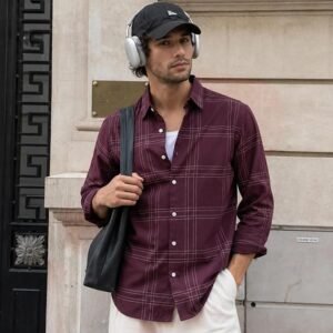checked shirt for men